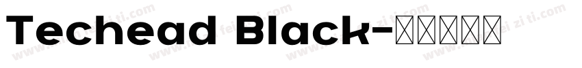 Techead Black字体转换